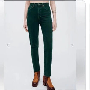NWT Re/Done 70’s Cigarette Evergreen 25